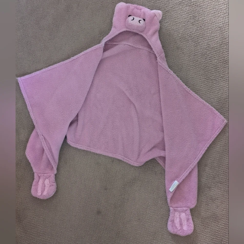 Just For Kids Unisex Hooded Pig Blanket